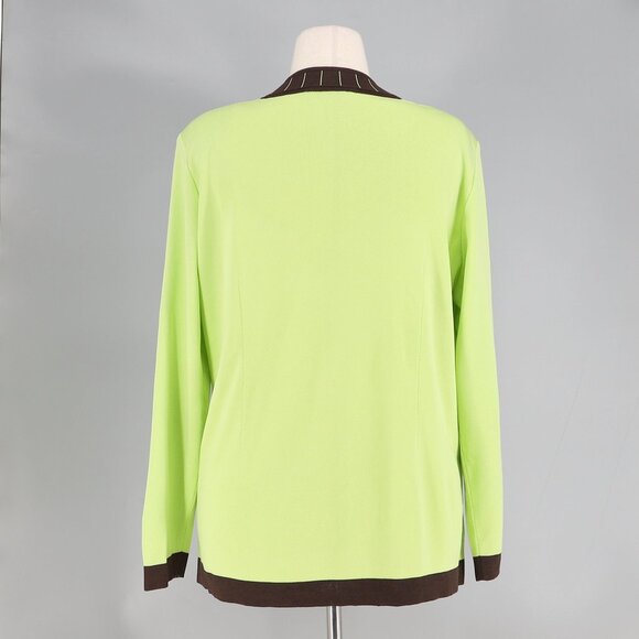 EXCLUSIVELY MISOOK Signature Knit Button Front Cardigan Sweater Size L - Picture 4 of 7